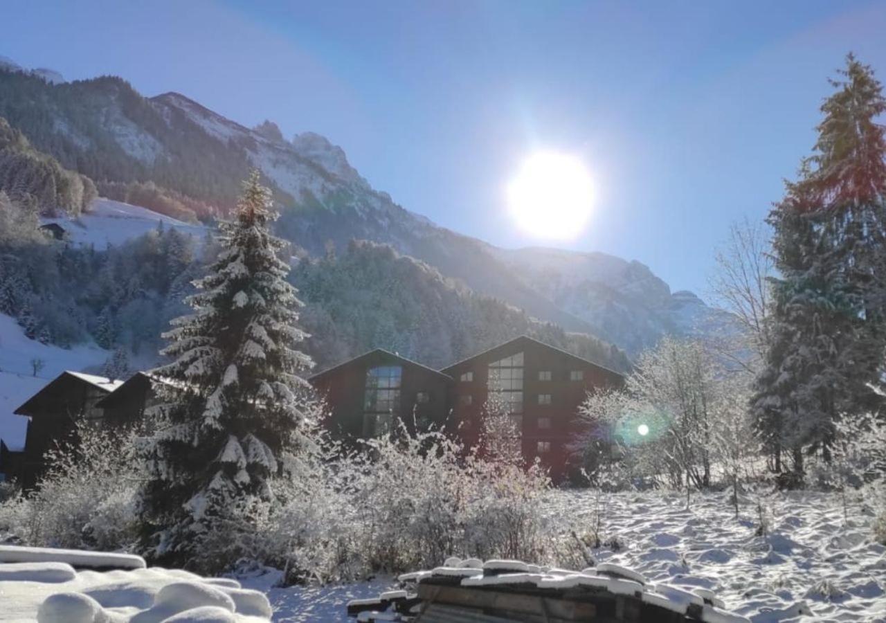Aparthotel Mountain River Resort Val d'Illiez ภายนอก รูปภาพ