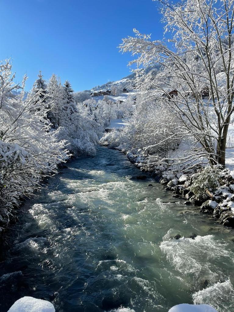 Aparthotel Mountain River Resort Val d'Illiez ภายนอก รูปภาพ